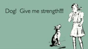 Dog give me strength