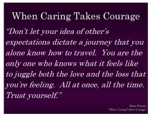 When caring takes courage